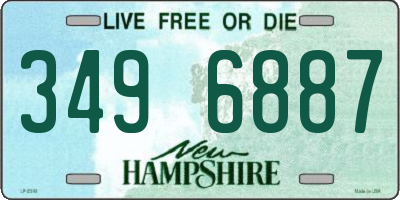 NH license plate 3496887