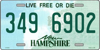 NH license plate 3496902