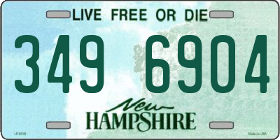 NH license plate 3496904