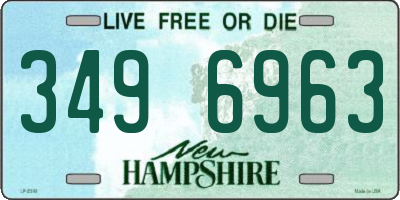 NH license plate 3496963
