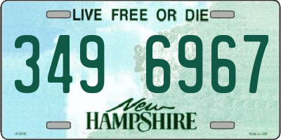 NH license plate 3496967