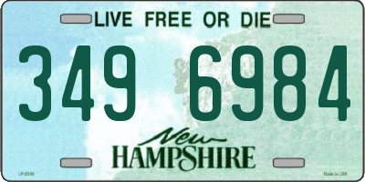 NH license plate 3496984