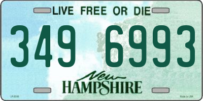 NH license plate 3496993