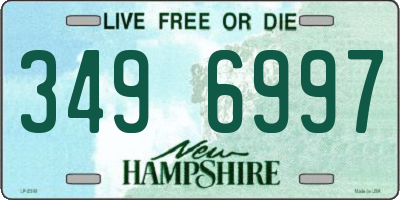 NH license plate 3496997