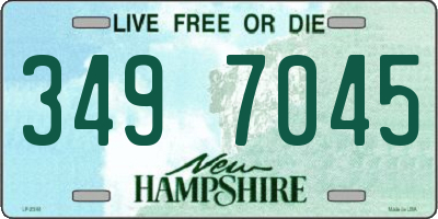 NH license plate 3497045