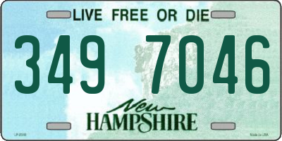 NH license plate 3497046