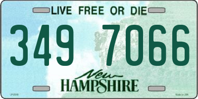 NH license plate 3497066