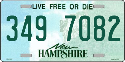 NH license plate 3497082