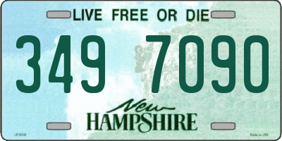 NH license plate 3497090