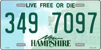 NH license plate 3497097