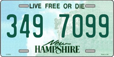 NH license plate 3497099