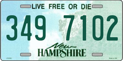 NH license plate 3497102