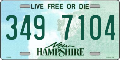 NH license plate 3497104