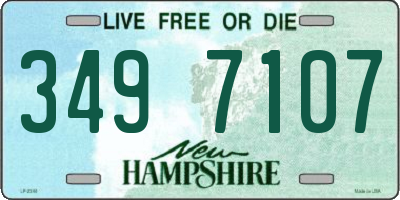 NH license plate 3497107