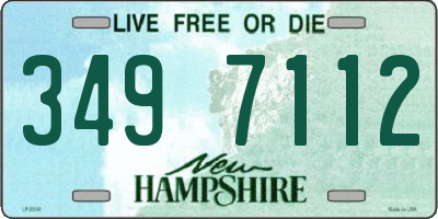 NH license plate 3497112