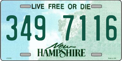 NH license plate 3497116