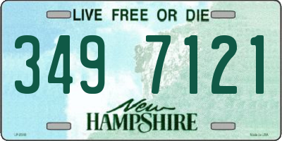 NH license plate 3497121