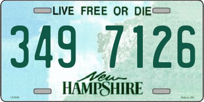 NH license plate 3497126
