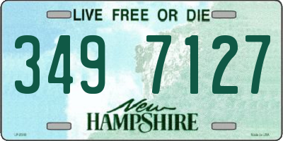 NH license plate 3497127