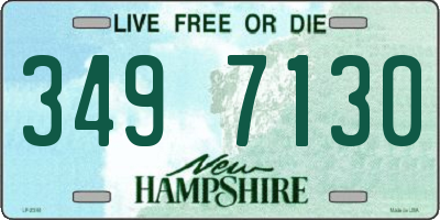 NH license plate 3497130