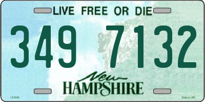 NH license plate 3497132