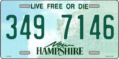 NH license plate 3497146