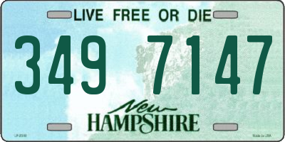 NH license plate 3497147
