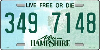 NH license plate 3497148