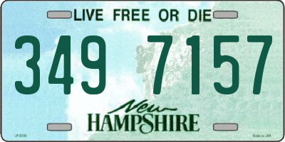 NH license plate 3497157