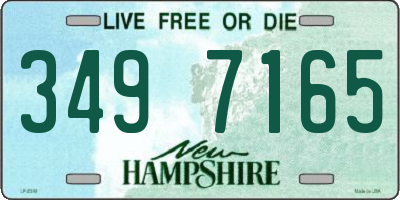 NH license plate 3497165