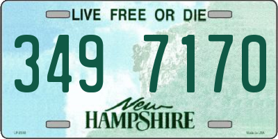 NH license plate 3497170