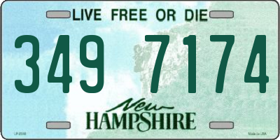 NH license plate 3497174