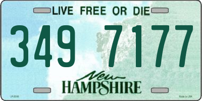 NH license plate 3497177