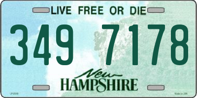 NH license plate 3497178