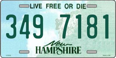 NH license plate 3497181