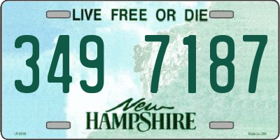 NH license plate 3497187