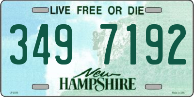 NH license plate 3497192