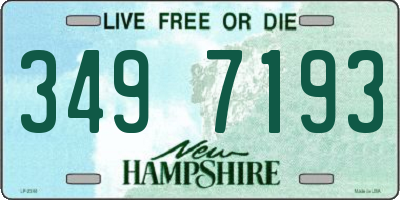 NH license plate 3497193