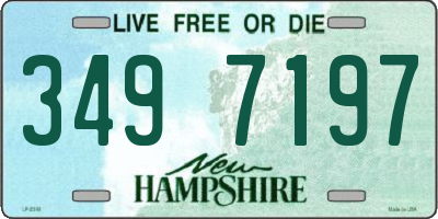 NH license plate 3497197