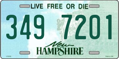 NH license plate 3497201