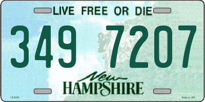 NH license plate 3497207