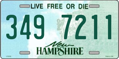 NH license plate 3497211