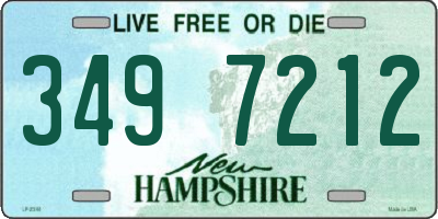 NH license plate 3497212