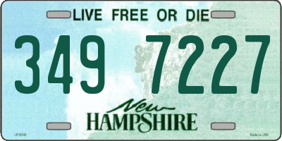 NH license plate 3497227