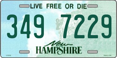 NH license plate 3497229