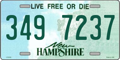 NH license plate 3497237