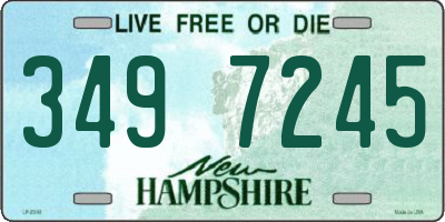 NH license plate 3497245