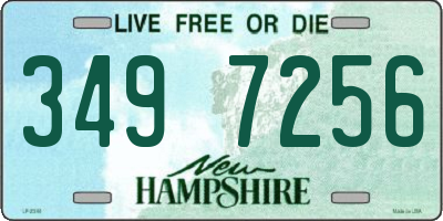 NH license plate 3497256