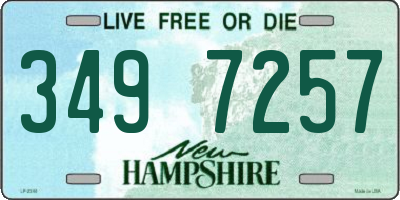 NH license plate 3497257
