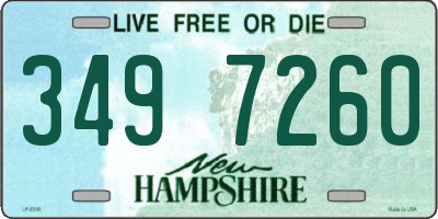 NH license plate 3497260